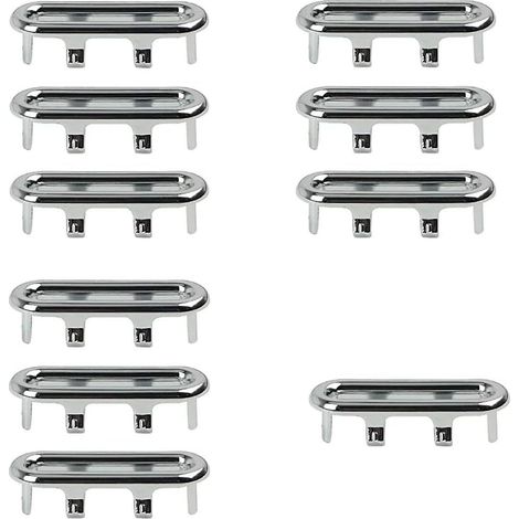 Set mit 10 Kunststoff-Abschlussringen für Spülbeckenüberläufe, Waschbecken, Küchenspülen usw., für Badewannen, Waschbecken usw. (1/5)