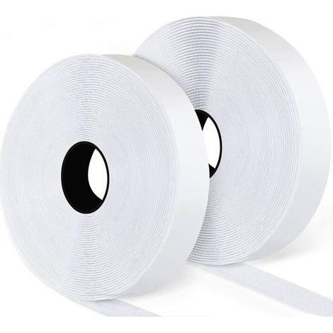 Selbstklebendes Klettband INF-Selbstklebeband mit Sekundenkleber Weiß 3 cm / 8 m (1/5)