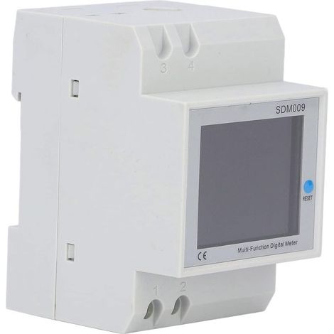 Compteur de Puissance Actif, Multimètre Numérique à écran LCD, Testeur de Puissance de Courant de Tension avec Montage sur Rail et Haute efficacité, Plage de Mesure AC40-300 V, Idéal pour