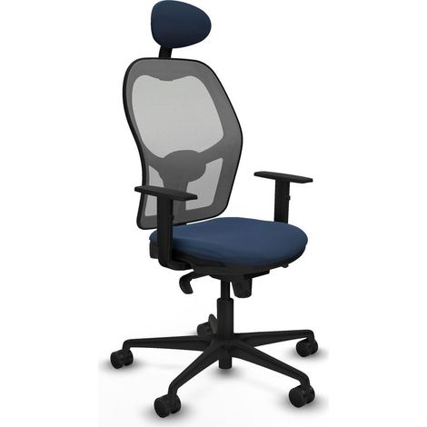 Piqueras y Crespo Jorquera Chaise de Bureau Bleu Marine (1/3)