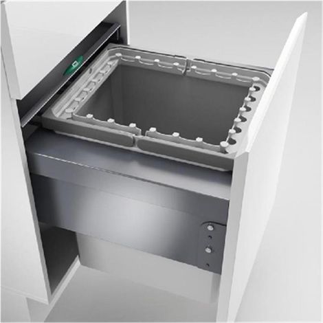 Naber Cox® Base 460 R/500-1, Abfallsammler für Frontauszüge, hellgrau, H 460 (1/2)