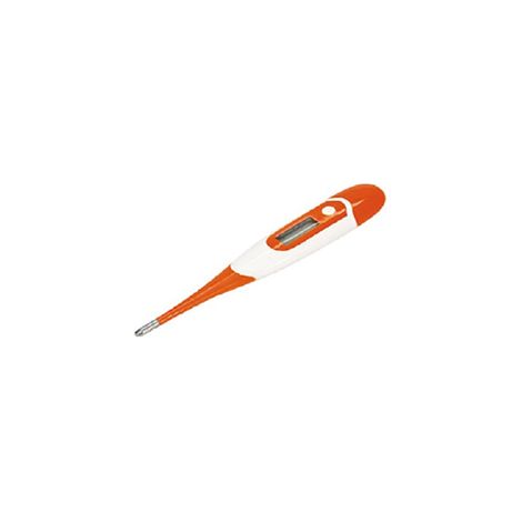 Termometro digitale insensibile con sonda flessibile, impermeabile all'acqua, include batteria a bottone, 32-42ејC, 13,5 cm