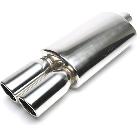 Silencieux arrière sport universel inox TA Technix 2 x 89mm rond /biseaute-27480608