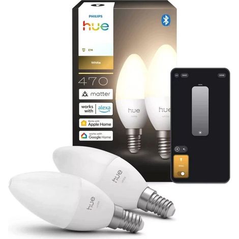 Lampadina LED intelligente Philips HUE E14 Bluetooth, ZigBee (2 pezzi) (1/5)
