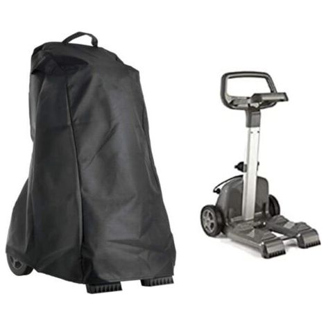Housse de protection pour robot de piscine, imperméable, tissu Oxford 420D épais, anti-poussière, coupe-vent et anti-pluie, avec poignée pour nettoyeur de piscine (noir 66x55,9x106,7cm)