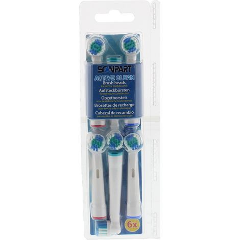 Scanpart Zahnbürstenkopf 6er Set, extra weich, Active Clean (1/5)