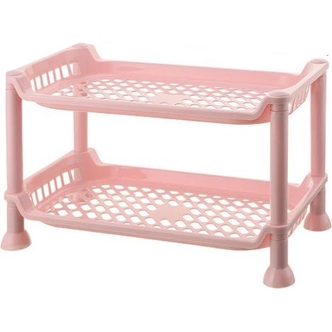 Rack De Rangement Multi-niveaux - En Polypropylène - Pour Salle De Bain Cuisine Comptoir Sol - 3 Niveaux (1/5)