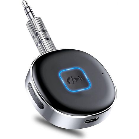 Récepteur Bluetooth 5.0, adaptateur audio 3,5 mm, récepteur Bluetooth pour voiture, appels mains libres, casque filaire, haut-parleur de voiture, 2024 Ping (1/5)