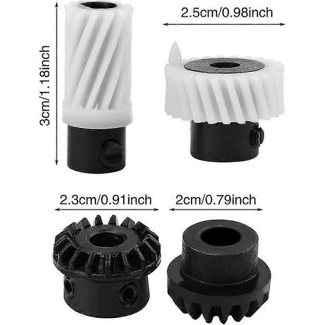 Kit de 4 engrenages en plastique pour machine à coudre, remplacement de l'engrenage d'entraînement. (1/4)