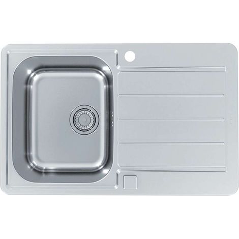 Alveus Line Max - Fregadero, 79x50 cm, con control de desagüe, acero inoxidable 1137342