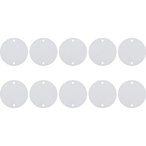 Lot de 10 Couvercle PVC Boîte Jonction 65mm Étanche Résistant Corrosion Électronique (1/5)