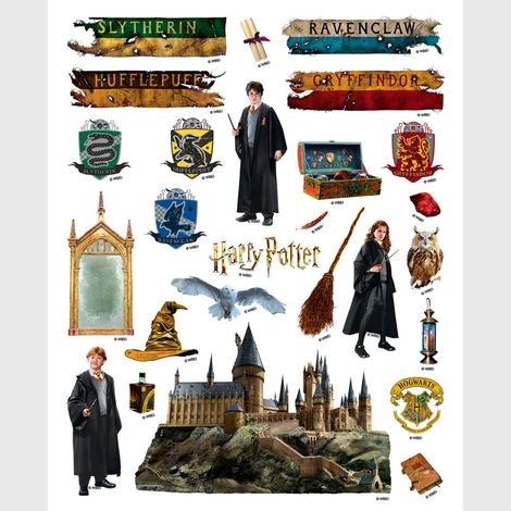 Sticker - Trio de magiciens Harry Potter - 14x20 cm (1/4)
