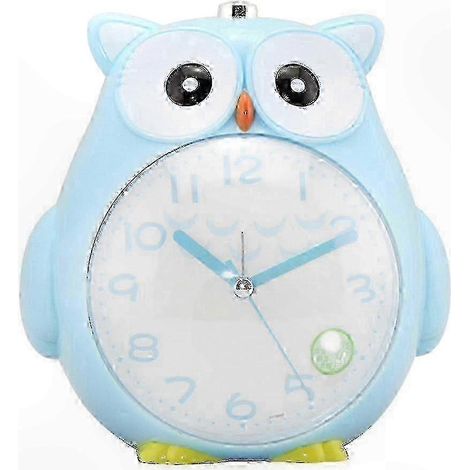 Nachtlicht mit Bewegungsmelder, Wecker mit Schlummerfunktion, verspielte Eulen-Schreibtischlampe für Kinder, Mädchen und Schülerinnen (1/5)