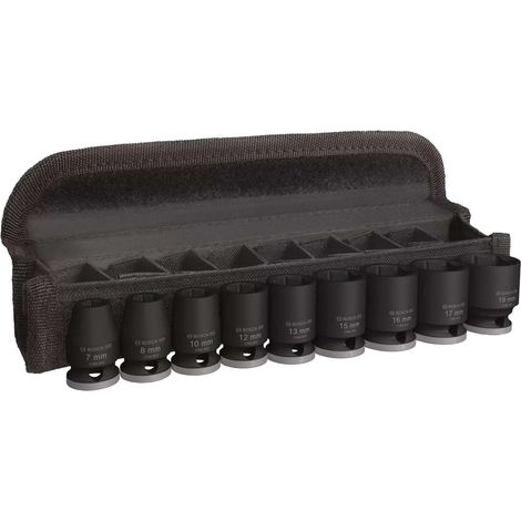 Set 9 Douilles BOSCH Impact PRO M 7,8,10,12,13,15,16,17,19 28-30M 3/8 (1/2)