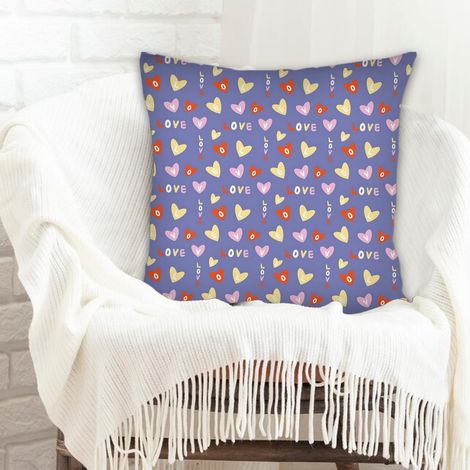 Housse de coussin 45x45 cm en polyester lavable en machine pour canapé fauteuil lit chaise décoratif de ferme (1/5)