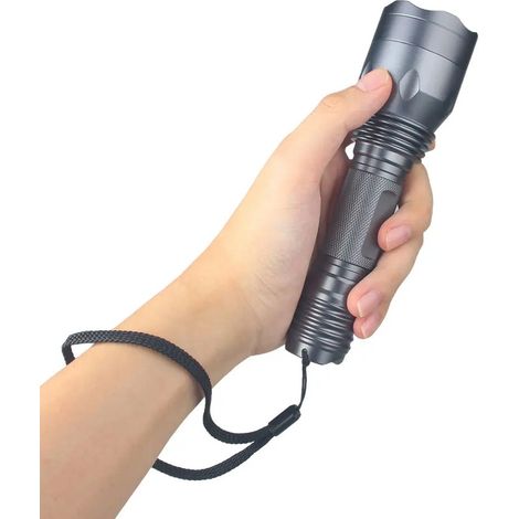 Tragbare UV-Taschenlampe, Aluminiumgehäuse, schwarze 365-nm-LED-Taschenlampe zur Erkennung gefälschter Dokumente