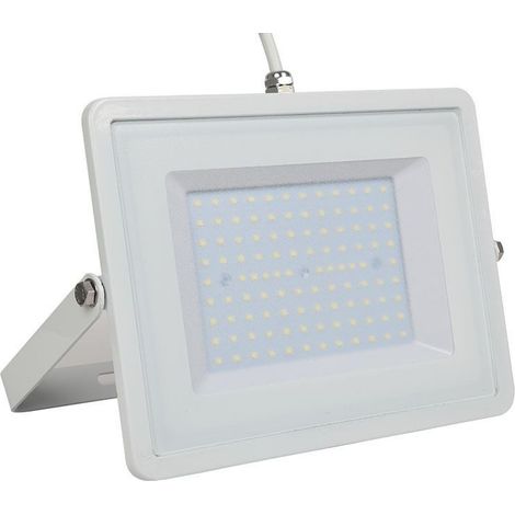 Projecteur LED Blanc 100W 8500 Lumens IP65 | Température de Couleur: Blanc froid 6400K (1/2)