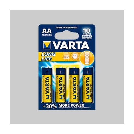 Varta 1x4 LR Batterie Alcaline 2600mAh 1,5V Acciaio