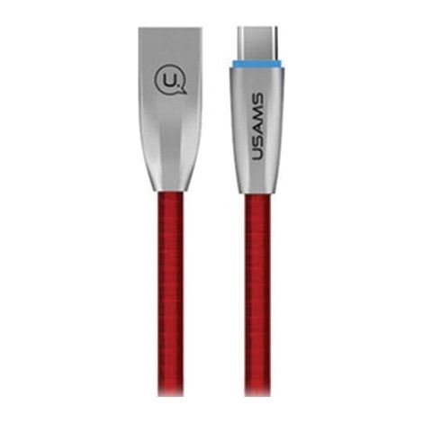 Cable USB-C usams de 1,2 m rojo (1/3)
