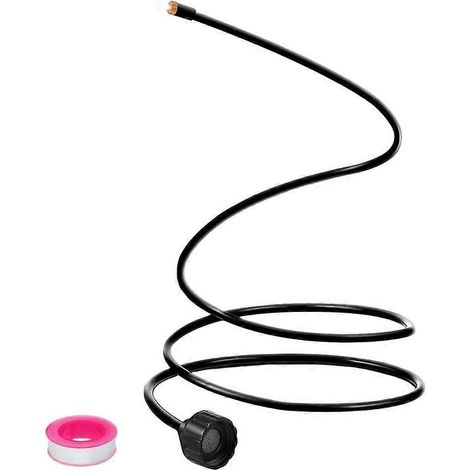 Un ensemble de tuyau d'arrosage flexible, idéal pour rafraîchir votre terrasse  un système d'arrosage extérieur portable compatible avec les jardins et les cours. (1/5)