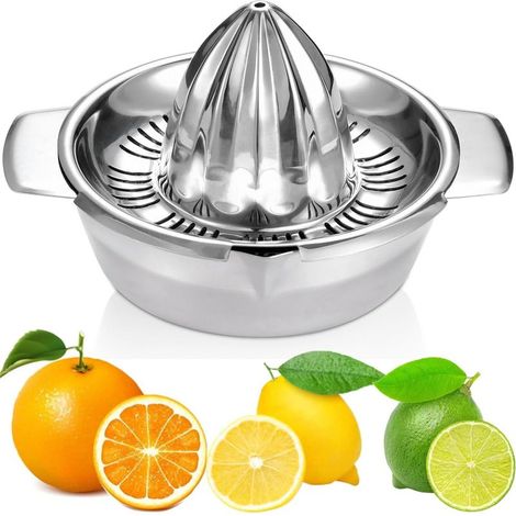 Zitronen- und Orangenpresse, manuelle Zitruspresse, Edelstahl 304, robuste und langlebige manuelle Zitruspresse (1/5)