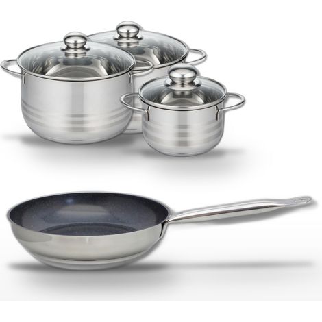 Lot 1 Poêle 28cm et 3 Faitouts 16/20/24cm Elo Profi Therm Platinum (1/5)