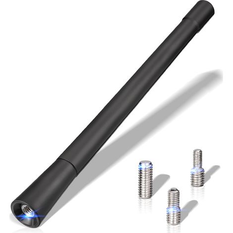 Antenne Voiture Universelle Courte Antenne Radio Voiture 17.5cm Antenne Toit Voiture avec Fonction de Réception FM/AM/Dab Puissante (1/5)