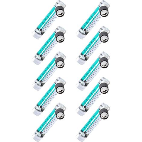 10X 0.1-5LPM 1L DéBitmèTre D'OxygèNe DéBitmèTre avec Soupape de Commande pour L'OxygèNe de L'Air (1/2)