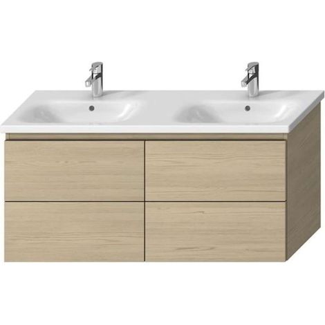 Jika Mio-N - Doppelwaschtisch-Unterschrank 130, 127x59x45 cm, Esche H40J7184013421 (1/3)