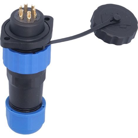 IP68 wasserdichte Industriesteckdose, AC380V 10A, SP206-poliger Luftfahrtstecker für Netzteil