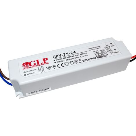 Alimentatore LED GLP GPV-75-24 72W 24V DC (1/2)