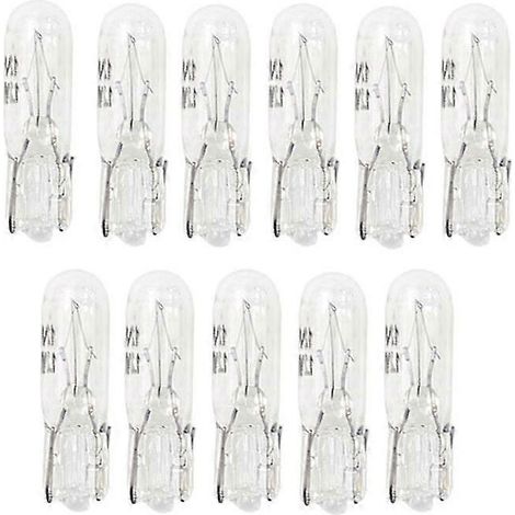 100pcs T5 286 Base Miniature Bulb for License Plate Light Side Marker Automotive Interior Das (1/5)