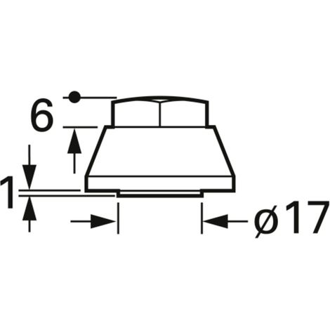 FTCAP HM 8 Kunststoff-Hutmutter Schraubanschluss      (Ø) 25 mm 1 St.