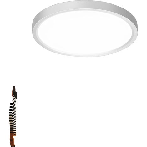 Plafonnier, Capteur de Mouvement, Énergétiquement Efficace, 1PC, modifiable, BLANC, 16-20W (1/2)