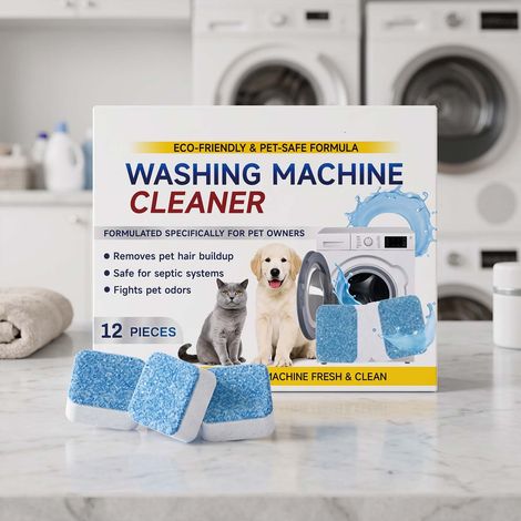 Pastilles nettoyantes pour lave-linge, sans démontage, éliminent les peluches, les impuretés, la saleté et les odeurs du tambour. 12 unités -- DTEKGAZ (1/5)
