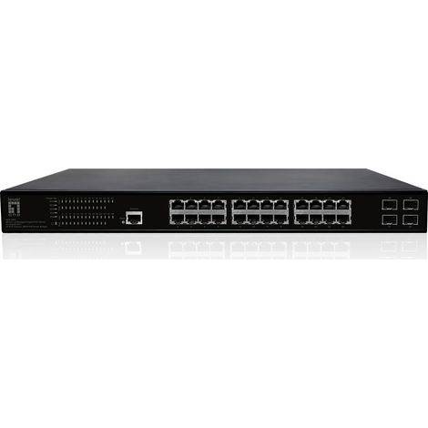 LevelOne GEP-2861 switch di rete Gestito L2 Gigabit Ethernet (10/100/1000) Supporto Power over Ethernet (PoE) 1U Nero (1/4)
