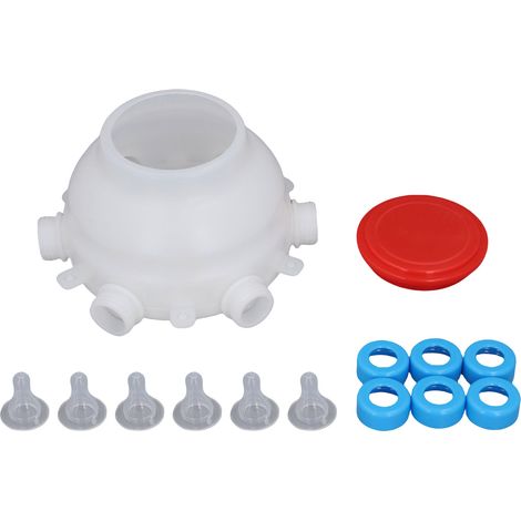 Comedero portátil automático para corderos modelo 1202, ideal para ovejas, lechones y otros animales de granja, con 3 cabezales de alimentación y depósito de 2 litros.