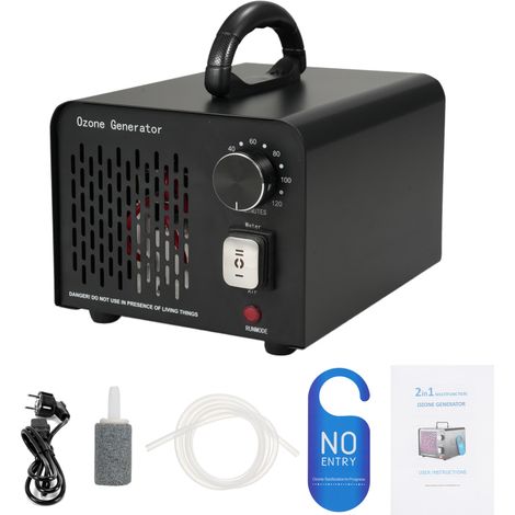 Générateur 2 en 1 Air/Eau – 10 000 mg/h O₃ – Ioniseur, Purificateur Air, Désodorisant – Pour Maison, Voiture, Bureau, Garage, Animaux, Fumée (1/5)