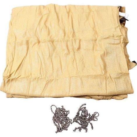 Voile d'ombrage Beige 13.1x19.7 pieds, auvent rectangulaire en polyéthylène épais et plus dense, sable pour voiture et jardin (1/5)