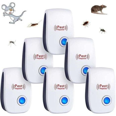 repellenti per parassiti a ultrasuoni, per uso interno, efficaci contro zanzare, topi, scarafaggi, roditori, formiche, ragni e altri insetti. (1/4)