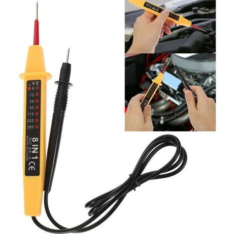 Tester per circuiti elettrici 8 in 1, tester di tensione multifunzionale, penna rilevatore di continuità, voltmetro da 6V a 380V per il test della tensione dei circuiti (1/4)