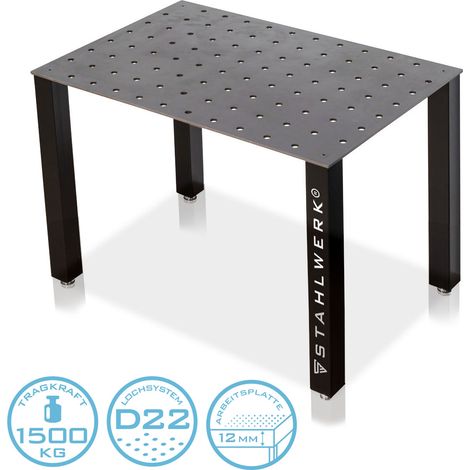 STAHLWERK mesa de soldadura DIY kit encimera pesada 12 mm acero S355