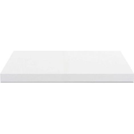 Top cucina colore bianco bordo poliuretano 120x60x4H