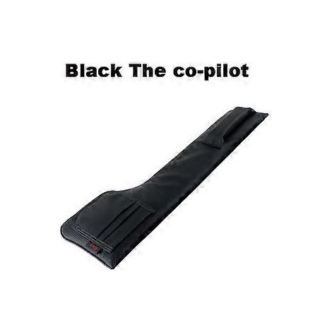 Poches de rangement en cuir PU pour siège auto, organisateur de voiture, coussinet anti-fuite pour fente de siège, rembourrage doux (1 pièce coPilotBlack)