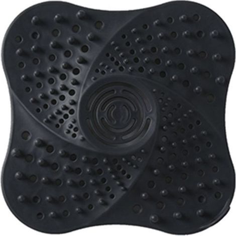 1 pc Protection de Drain de Silicone,Filtre de Couverture de Drain de Baignoire avec Ventouse,Filtre à Cheveux Douche,Filtre évier en Silicone,pour évier de Douche,Baignoire (Blanc) (1/5)