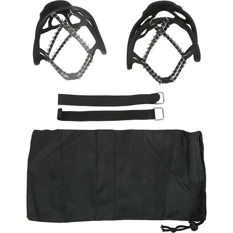 1 Paire de Chaussons à Crampons Ressort Anti-Dérapant pour Marche sur Neige et Glace, Adhérence Universelle, Taille M (35-39) (1/5)