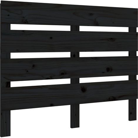 Maison Exclusive - Cabecero de cama madera maciza de pino negro 1 (1/5)