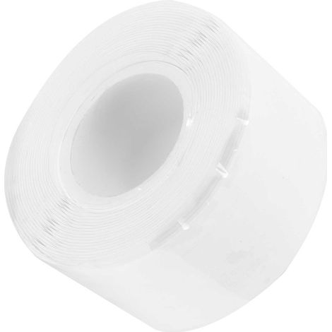 Ruban silicone étanche haute adhérence pour fuite canalisation, réparation urgence plomberie, joint caoutchouc résistant eau, usage intérieur extérieur. (1/5)