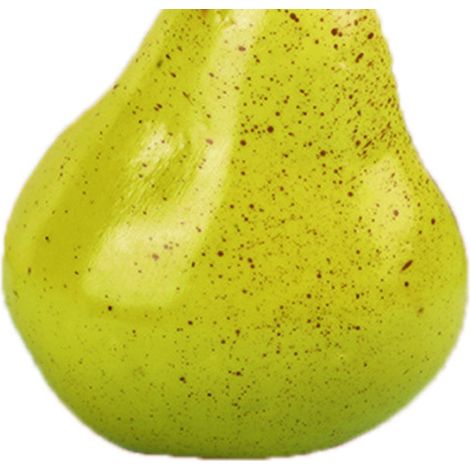 Modèle de fruit artificiel en mousse, fausse poire verte, accessoire pédagogique décoratif pour la maternelle (1/4)