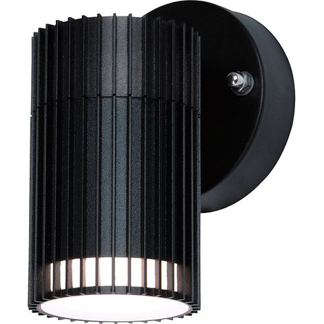 V-TAC VT-10174 LAMPADA LED DA PARETE GU10 POTENZA MAX 10W DESIGN MODERNO COLORE NERO IP44 (1/5)